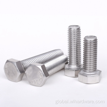 Stainless Steel Hexagon Head Bolt Hex Bolt DIN 933 Stainless Hexagon Head Bolt Manufactory